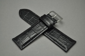 Pasek do zegarka Adriatica, Skórzany, Czarny, 26mm 