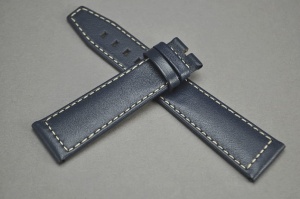 Pasek do zegarka Longines Spirit, Skórzany, Granatowy, 21mm