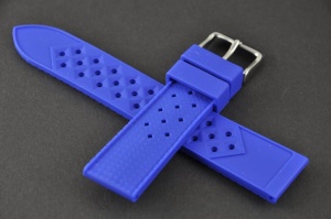 Pasek typu Tropic, Silikonowy, Niebieski, 18mm