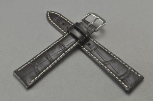 Pasek Happel Saboga,  Skórzany, Ciemny brąz, 22mm, M