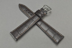 Pasek Happel Tampa,  Skórzany, Ciemny brąz, 20mm, M