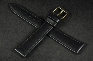Pasek Condor 606, Skóra naturalna, Czarny, 22mm