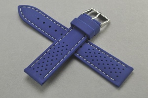 Pasek Condor SL118, SIlikonowy, Niebieski, 22mm