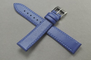 Pasek Horido 4523, Skórzany, Niebieski, 18mm
