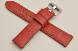 Pasek Vegan Mela Vintage, Włókna z jabłka, Czerwony, 20mm