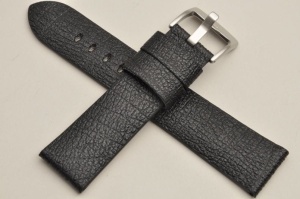 Pasek Vegan Mela Vintage, Włókna z jabłka, Czarny, 22mm