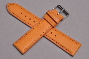Pasek Condor  398, Skórzany, Pomarańczowy, 20mm