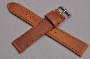 Pasek Condor 397, Skórzany, Brązowy, 20mm