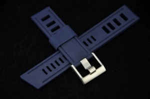 Pasek do zegarka typu Isofrane, Silikonowy, Granatowy, 24mm