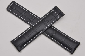 Pasek do zegarka Tag Heuer, Skórzany, Czarny, 19mm