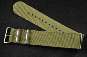 Pasek typu Nato, Nylonowy, Khaki, 24mm