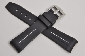 Pasek do zegarka Rolex profilowany, Kauczuk, 20mm