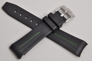 Pasek do zegarka Rolex profilowany, Kauczuk, 20mm