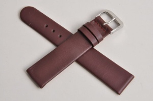 Pasek Happel Merano,  Skórzany, Bordowy, 20mm, S