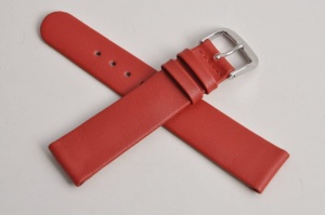 Pasek Happel Merano,  Skórzany, Czerwony, 18mm, S
