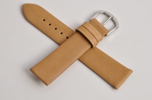 Pasek Fluco Polo 305S, Skórzany, Jasny brąz, 18mm, XS