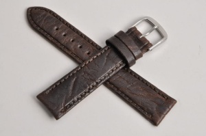 Pasek Fluco Record 315S, Skórzany, Ciemny brąz, 18mm, XS