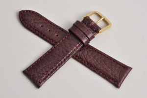 Pasek Fluco Record 315S, Skórzany, Bordowy, 18mm, XS