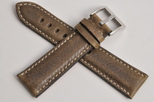 Pasek Fluco Casablanca 130, Skórzany, Brązowy, 22mm