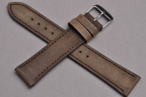 Pasek Condor 397, Skórzany, Ciemny brąz, 22mm