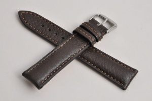 Pasek Happel Pueblo, Skórzany, Ciemny brąz, 20mm, M