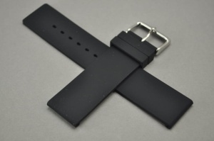 Pasek Horido 014, Silikonowy, Czarny, 24mm
