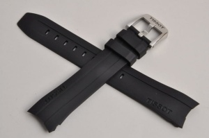 Pasek do zegarka Tissot PRC200 T055417, Gumowy, Czarny, 19mm