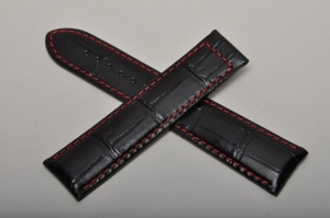 Pasek do zegarka Certina DS-2 C024447, Skórzany, Czarny, 22mm