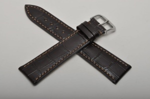 Pasek Happel Tampa,  Skórzany, Ciemny brąz, 22mm, M