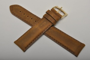 Pasek Bros 8785, Nubukowy, Brązowy, 20mm