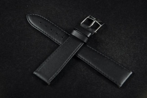 Pasek Bros 8541, Skóra naturalna, Czarny, 19mm