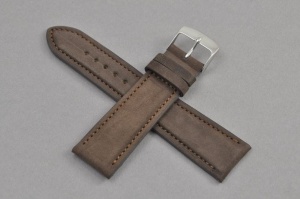 Pasek Horido 9615, Skórzany, Nubuk,  Brązowy, 20mm