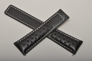 Pasek do zegarka Tag Heuer, Skórzany, Ciemny brąz, 22mm