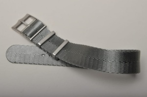 Pasek Nato Styl Tudor, Nylonowy, Szary, 20mm