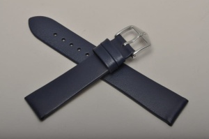 Pasek Hirsch Toronto, Skórzany, Niebieski, 18mm, M