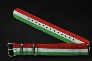Pasek typu Nato, Nylonowy, Włoski, 18mm