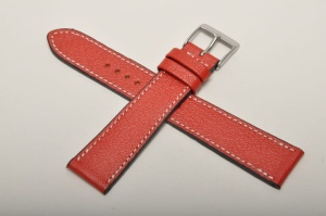Pasek Fluco 120M Montana, Skórzany, Czerwony, 19mm