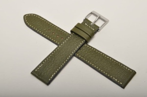 Pasek Fluco 120M Montana, Skórzany, Zielony, 19mm