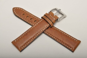 Pasek Fluco Casablanca 130, Skórzany, Brązowy, 20mm