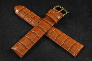 Pasek Bros 0931, Skóra naturalna, Brązowy, 20mm XL