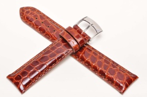 Pasek Bros 7482, Skóra naturalna, Brązowy, 20mm