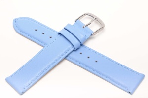 Pasek Fluco Toledo 399M, Skórzany, Niebieski, 18mm