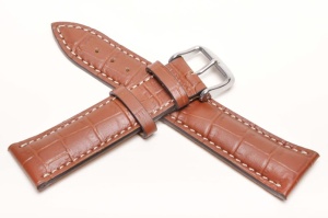 Pasek Fluco Da Vinci 169M, Skórzany, Brązowy, 22mm