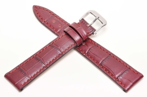 Pasek Happel Tampa,  Skórzany,  Bordowy, 19mm, M