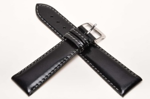 Pasek Campagnolo 715510, Skórzany, Czarny, 22mm