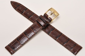 Pasek Bros 8449, Skóra naturalna, Brązowy, 13mm