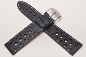 Pasek Horido 9616 Vintage Rally, Skórzany, Czarny, 20mm