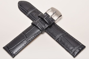 Pasek Horido 1320, Skórzany, Szary, 20mm