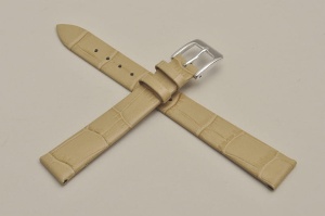 Pasek do zegarka Horido 183, skóra naturalna, Beżowy, 12mm