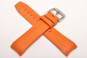 Pasek do zegarka Tissot Seastar Chrono T120417, Gumowy, Pomarańczowy, 22mm